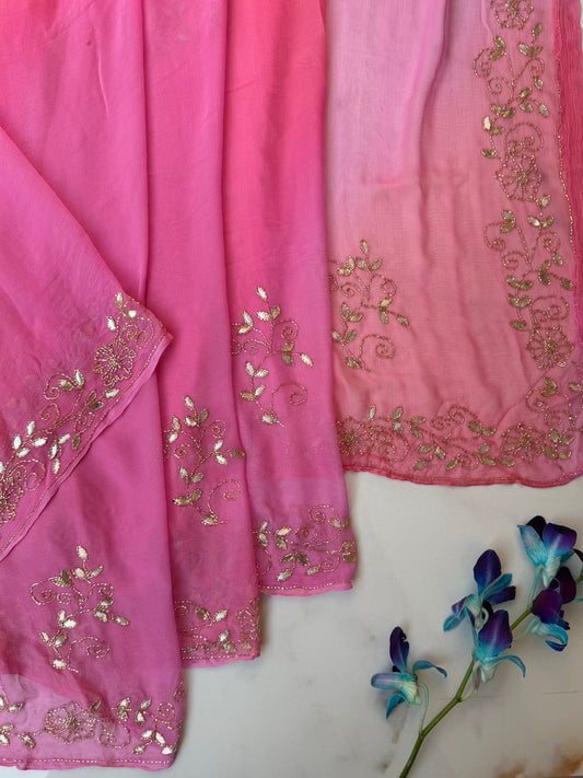 Pink Color Saree USA