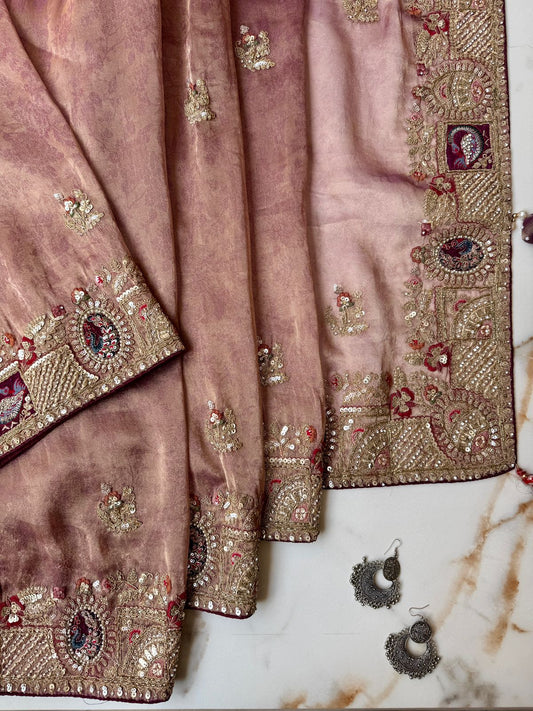 Tissue Oranza saree Online USA