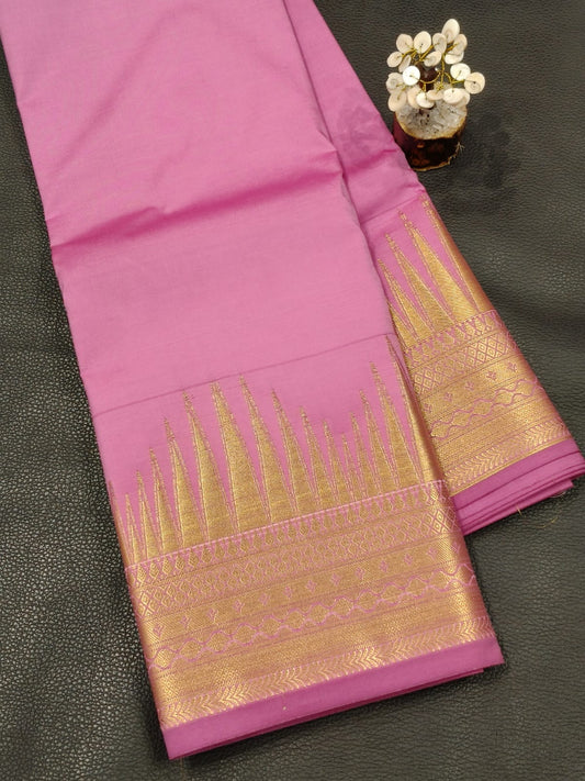 Pink Semi Silk Saree