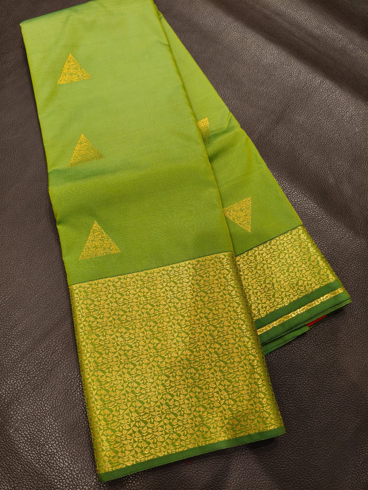 Green Semi Silk Saree