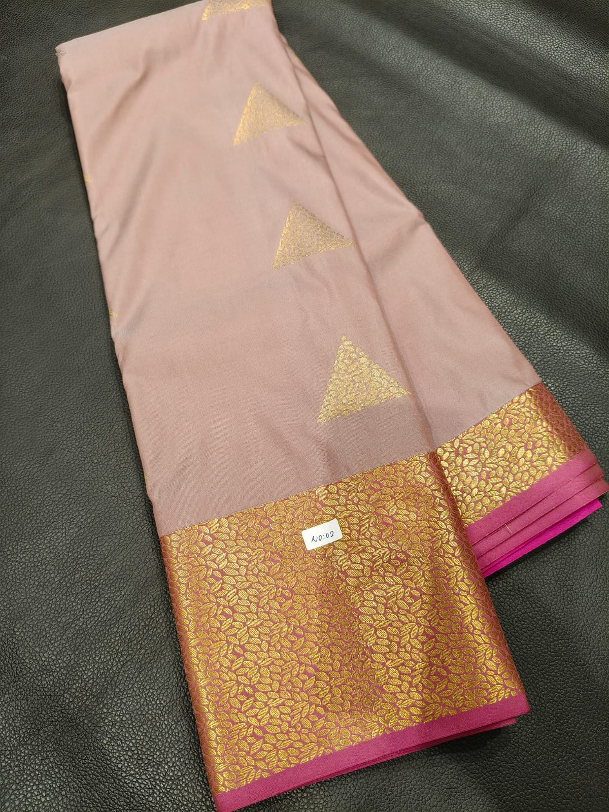 Pink Semi Silk Saree