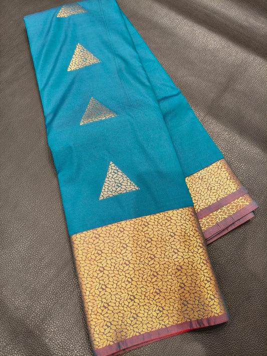 Blue Semi Silk Saree
