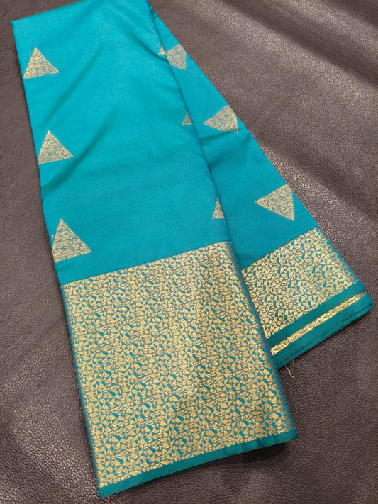 Blue Semi Silk Saree