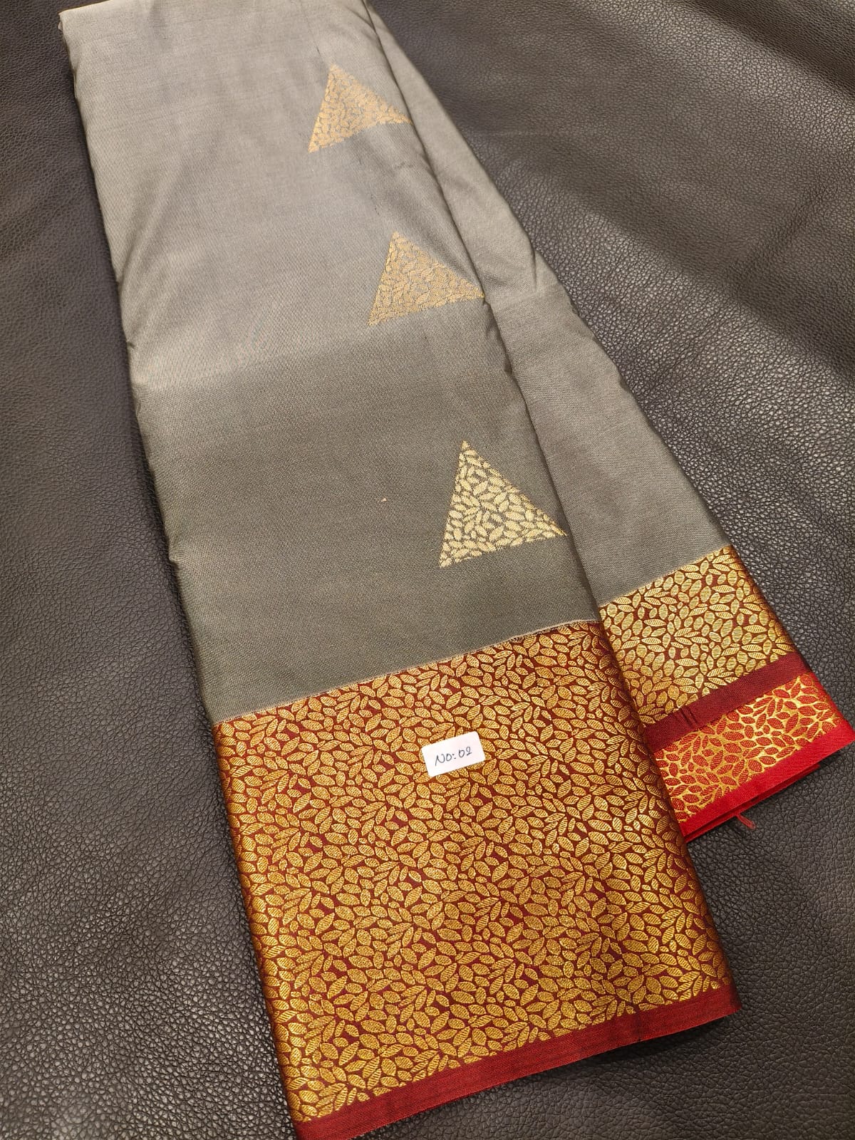 Gray Semi Silk Saree