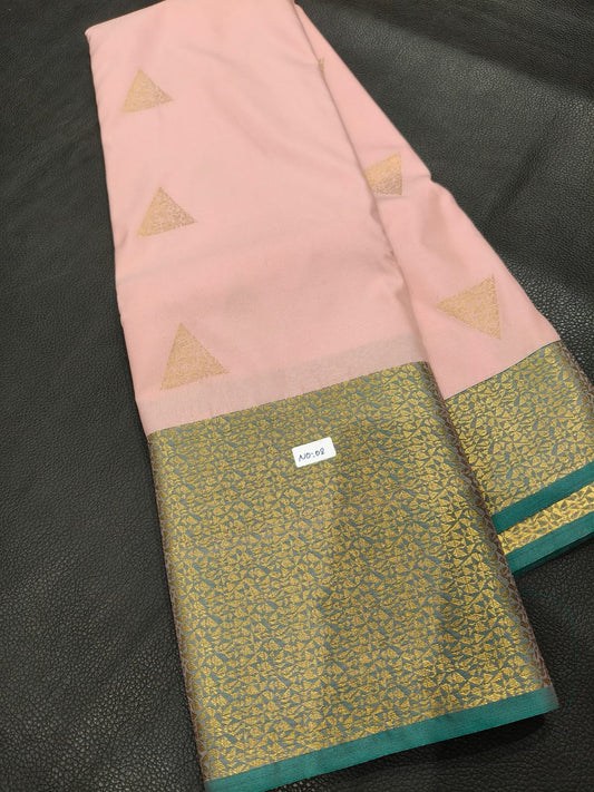 Purple Semi silk saree