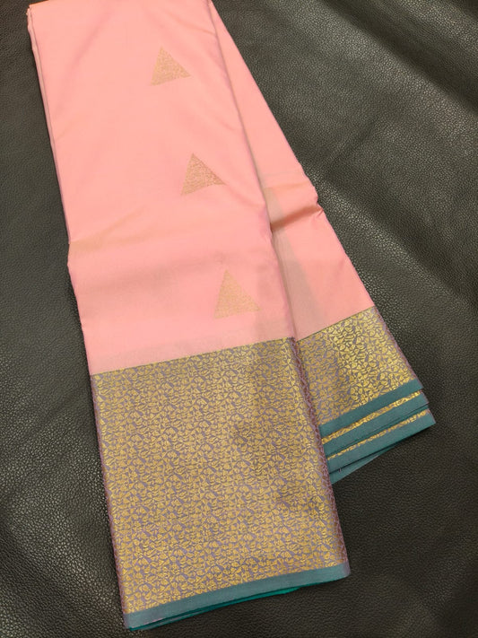 Blue Semi Silk Saree