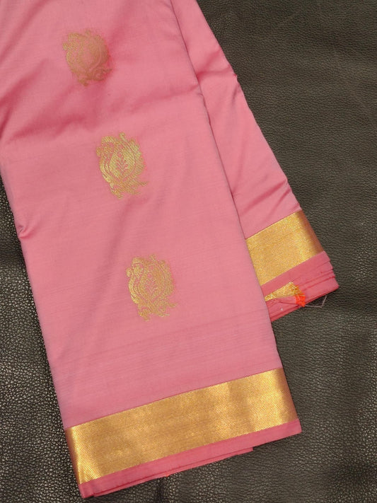 Pink Semi Silk Saree