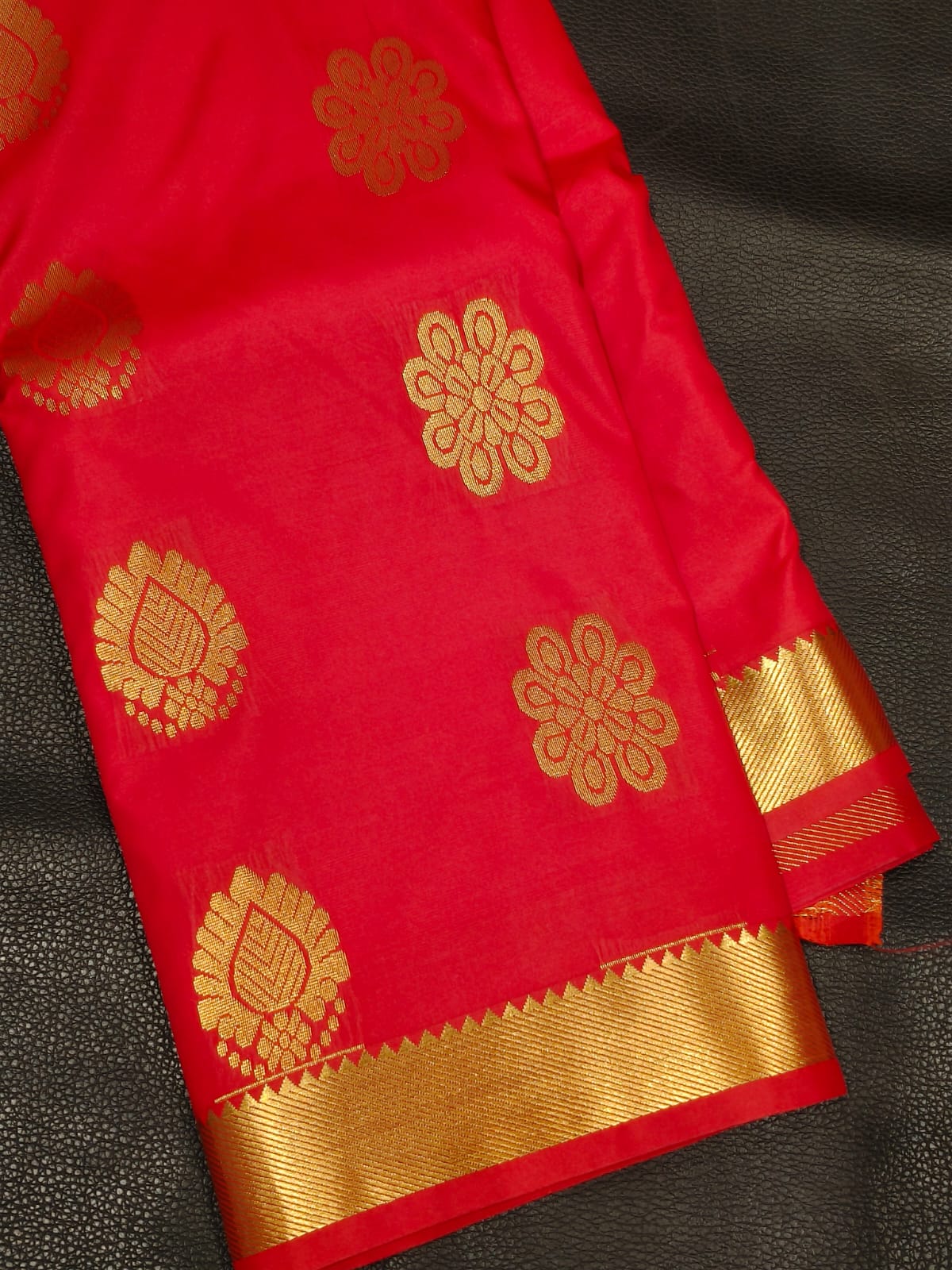 Red Semi silk Saree USA