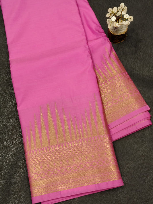 Pink Semi Silk Saree