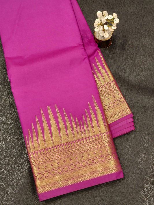 Pink Semi Silk Saree