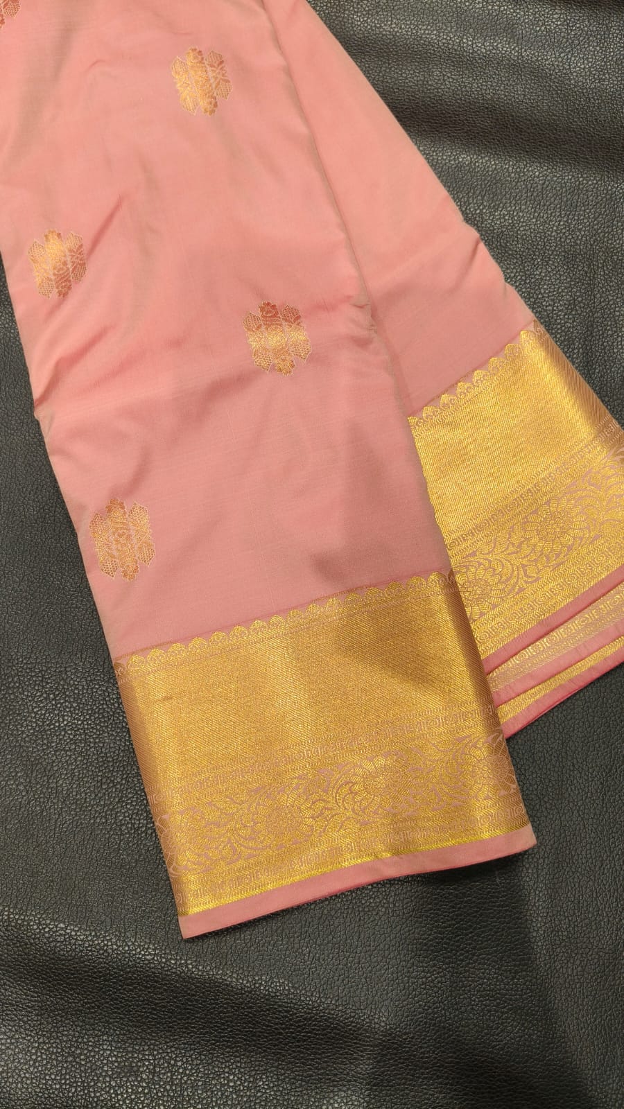 pink semi Silk Saree