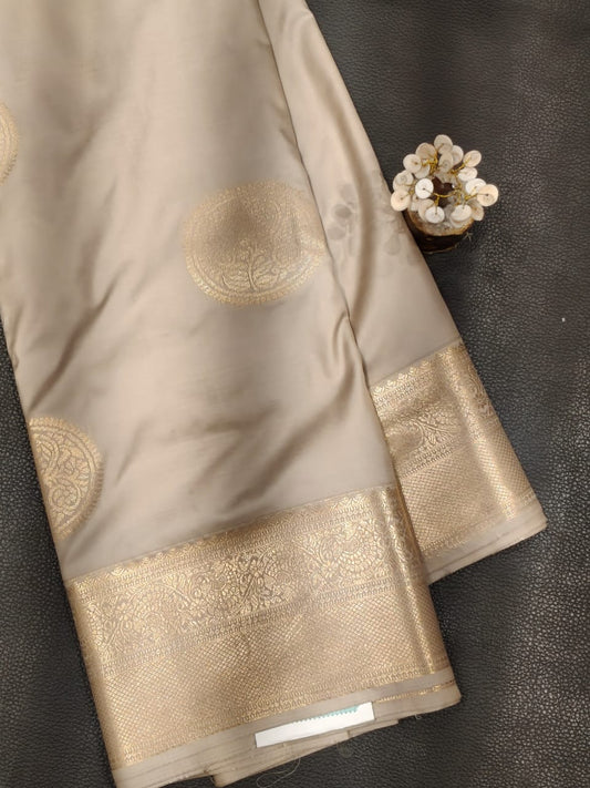 Gray Semi Silk Saree