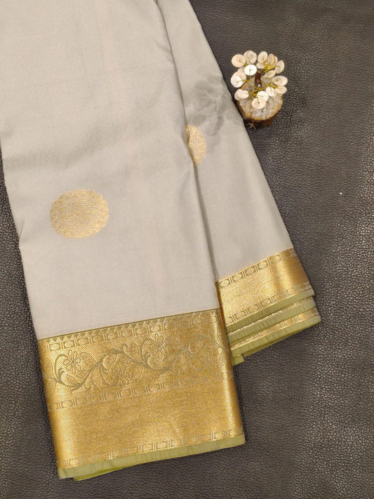 Gray Semi Silk Saree