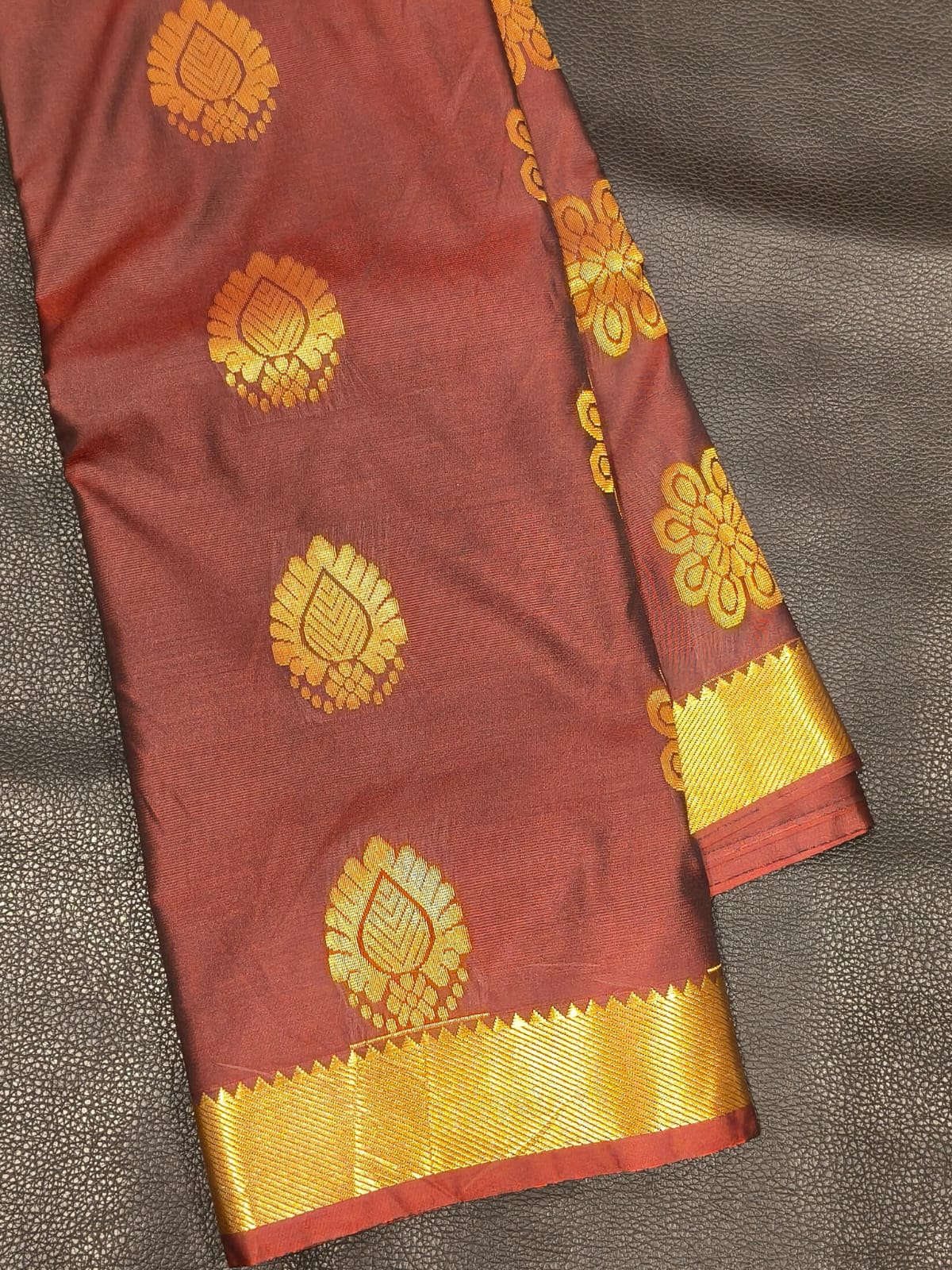 Red Semi silk Saree USA