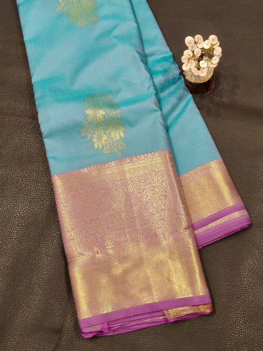 Blue Semi Silk Saree