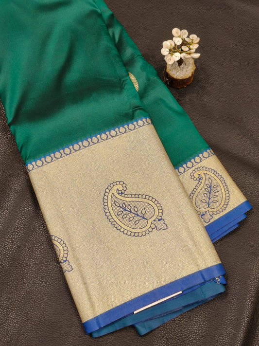 Green Semi Silk Saree