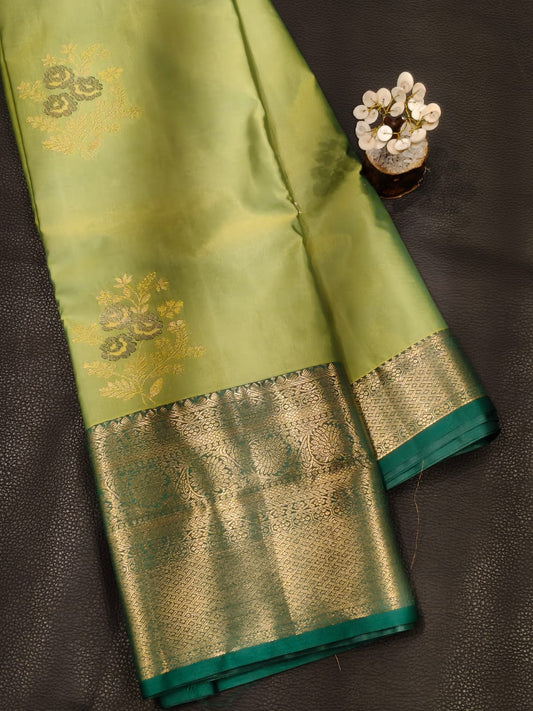 Green Semi Silk Saree