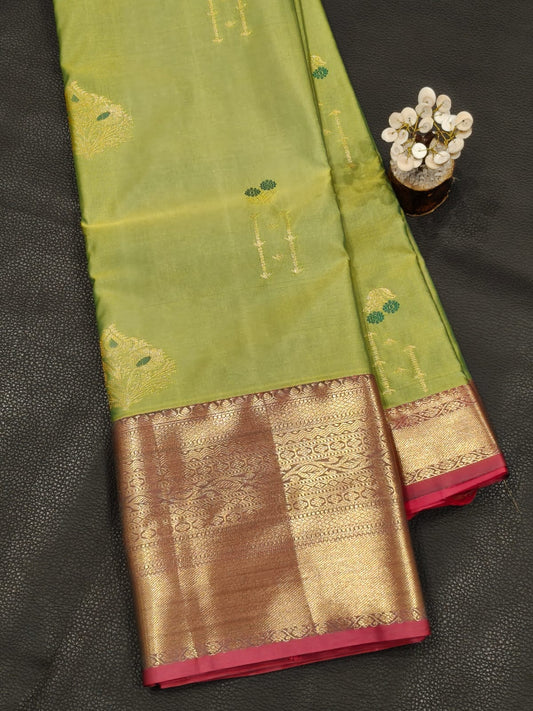 Green Semi Silk Saree