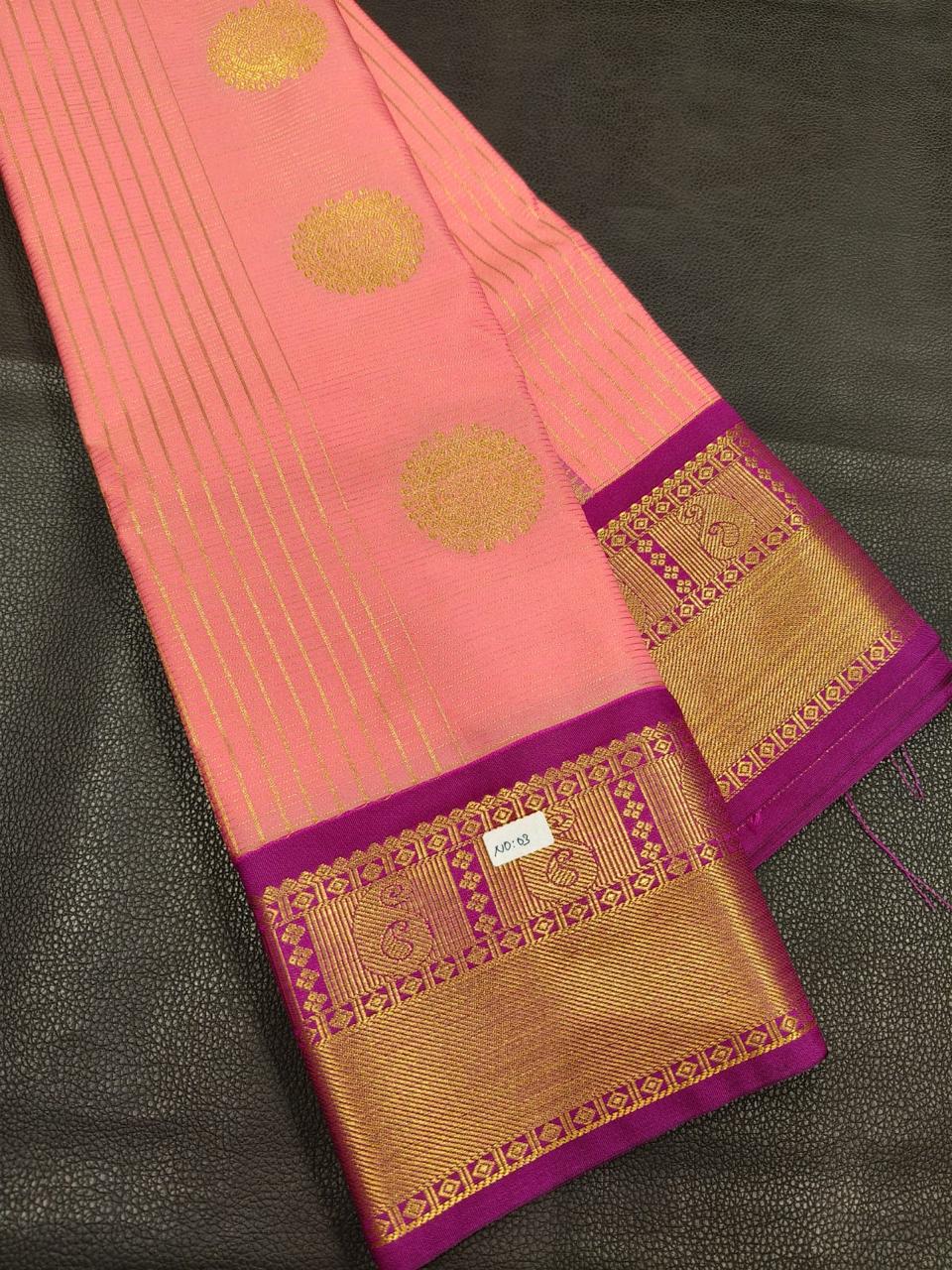 Pink Semi Silk Saree