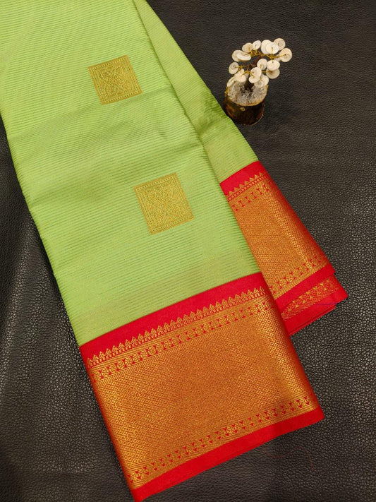Green Semi Silk Saree