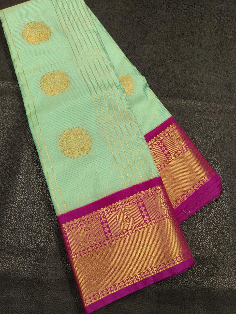 Green Semi Silk Saree