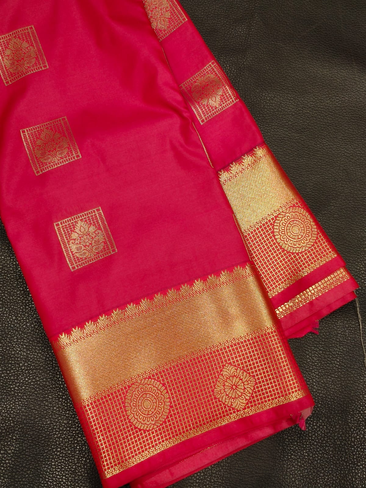 Red Semi silk Saree USA
