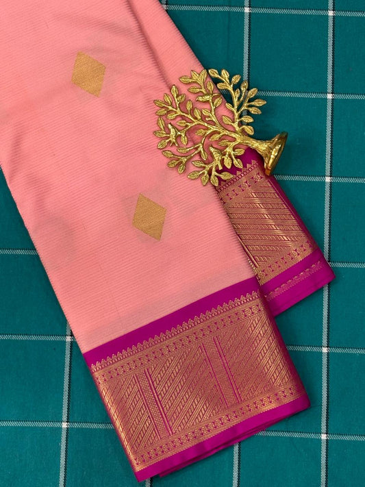 Pink Semi Silk Saree