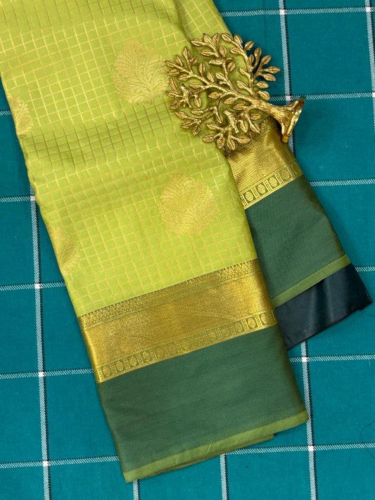Green Semi Silk Saree
