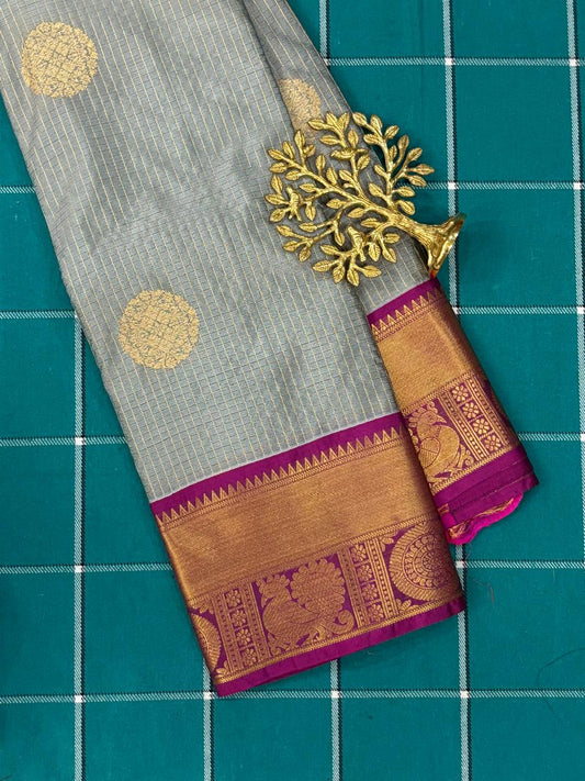 Blue Semi Silk Saree