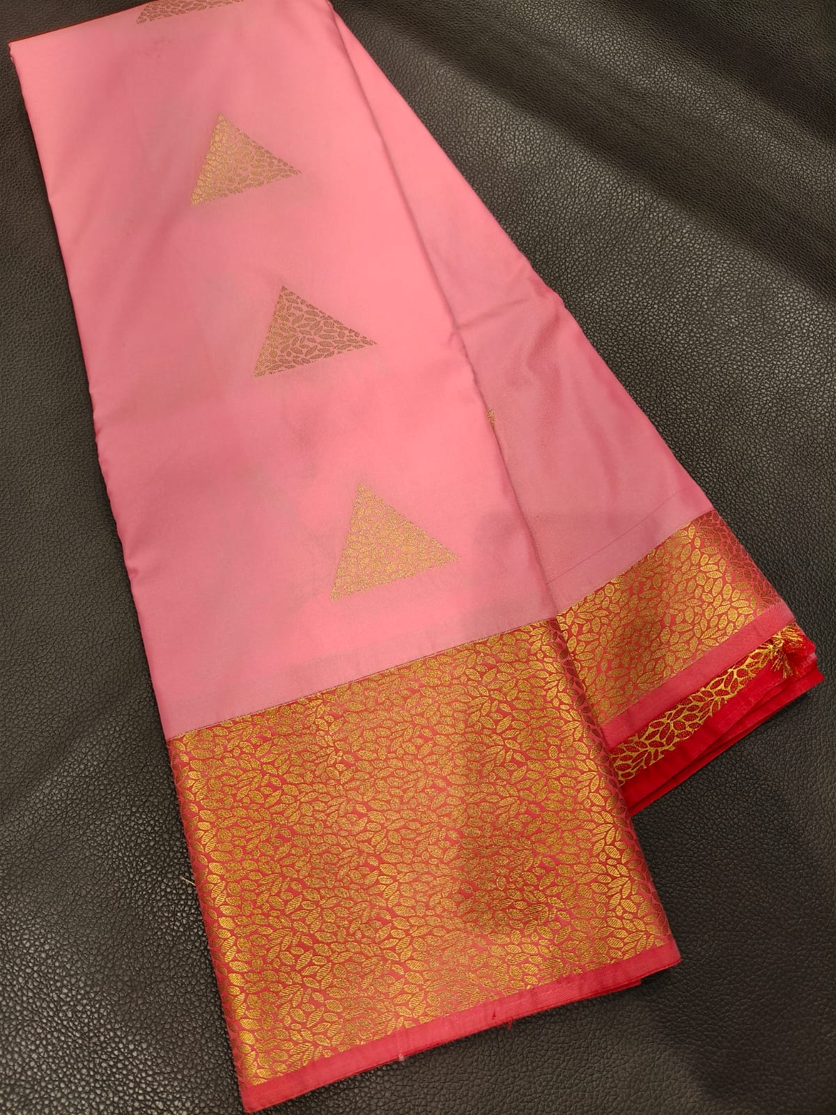 Pink Semi Silk Saree